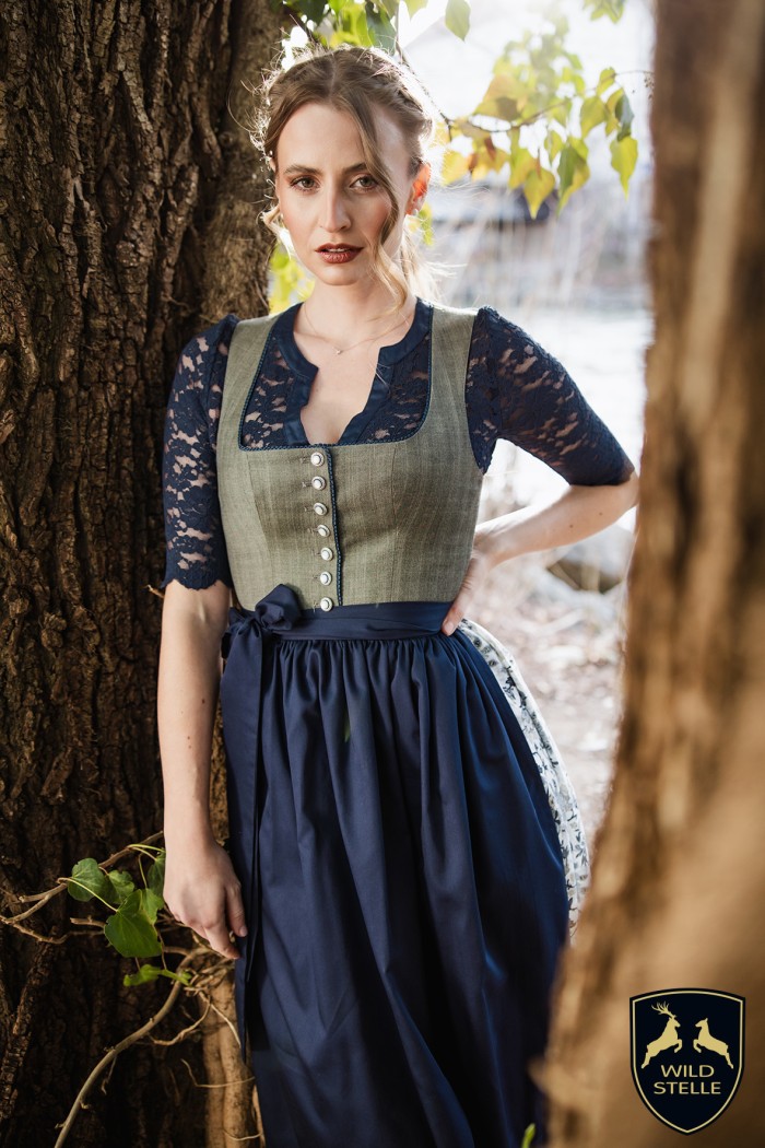 Dirndl Editha Erde - Silberedition